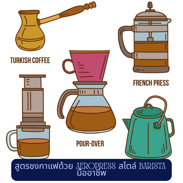 สูตรชงกาแฟด้วย Aeropress สไตล์ Barista มืออาชีพ